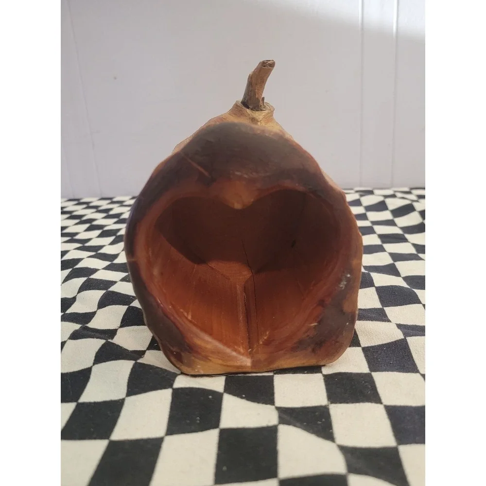 Hand-Carved Cedar Heart Secret Box •‎ Puzzle Drawer • Rustic Wood Trinket
